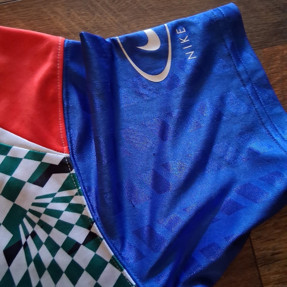 Nike Multicolor Geometric Pattern Jersey Dress - image 4